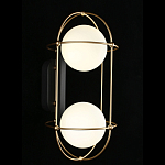 Бра настенное с 2 белыми плафонами Karina варинант исполнения - 2 | Loft Concept в Воронеже