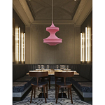 Подвесной вязаный розовый светильник «Моника» варинант исполнения - 2 | Loft Concept в Воронеже