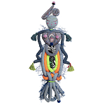 Кукла из одежды и павлопосадских платков Rusalka Blue Jeans 2 варинант исполнения - 1 | Loft Concept в Воронеже