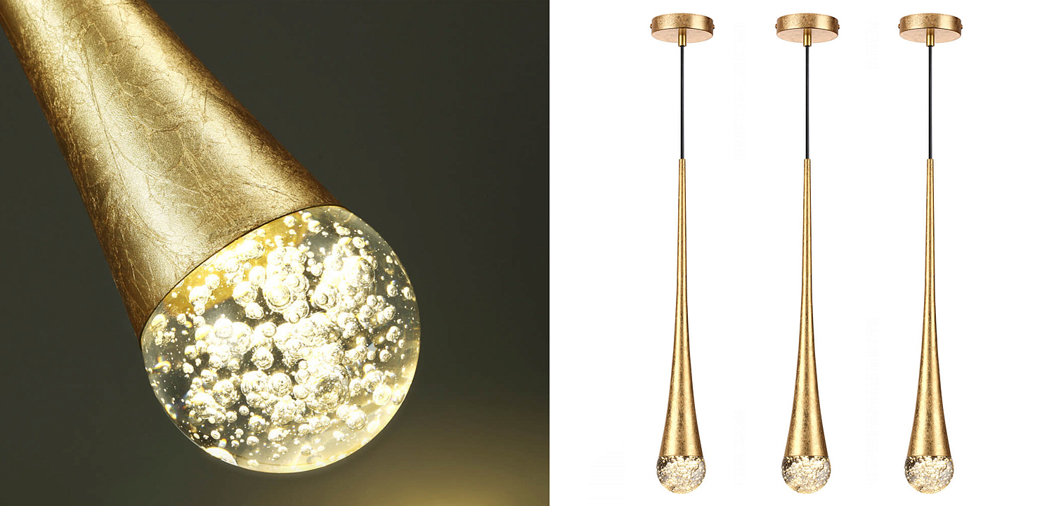 Подвесной светильник Golden Drop Lamp Подвесной светильник Golden Drop Lamp - Loft-Concept в Воронеже