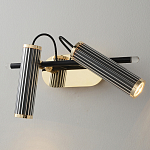 Бра с двумя цилиндрическими плафонами на магнитном креплении Bronze Concert варинант исполнения - 1 | Loft Concept в Воронеже