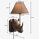 Бра Носорог Rhinoceros варинант исполнения - 7 | Loft Concept в Воронеже