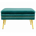 Мягкая банкетка с зоной для хранения Casket Green варинант исполнения - 1 | Loft Concept в Воронеже