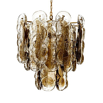 Люстра из круглых стеклянных элементов Vienna варинант исполнения - 1 | Loft Concept в Воронеже