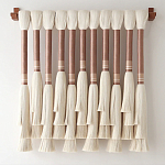 Плетеное настенное украшение с кистями Caballo Wall Hanging варинант исполнения - 3 | Loft Concept в Воронеже