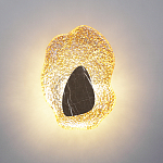 Бра с волнообразным стеклянным плафоном и вставкой из мрамора Liquid Stone варинант исполнения - 8 | Loft Concept в Воронеже