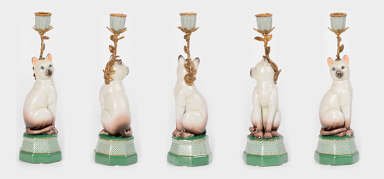 Подсвечник фигурка Кошка Candlestick cat Подсвечник фигурка Кошка Candlestick cat - Loft-Concept в Воронеже