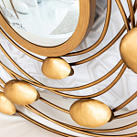 Зеркало в круглой раме украшенной раковинами с жемчугом Pearl in the Gleam варинант исполнения - 3 | Loft Concept в Воронеже