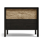 Тумба 2 ящика с подсветкой на рельефном фасаде Warm Industrial варинант исполнения - 1 | Loft Concept в Воронеже