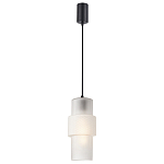 Подвесной светильник со стеклянным рифленым плафоном цилиндрической формы Eliara 13 варинант исполнения - 6 | Loft Concept в Воронеже