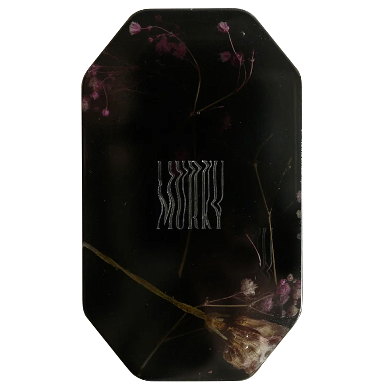 Шкатулка из эпоксидной смолы с цветами черная Epoxy Resin Pink Flowers Box Black Черный в Воронеже | Loft Concept 