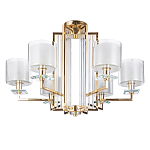 Люстра с 6-ю цилиндрическими плафонами из стекла Laurent варинант исполнения - 1 | Loft Concept в Воронеже