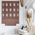 Панно Макраме коричневый цвет  варинант исполнения - 2 | Loft Concept в Воронеже
