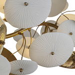 Люстра с белыми и золотистыми цветами G9 Dahlia Flowers Lamp варинант исполнения - 5 | Loft Concept в Воронеже