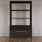 Стеллаж Primo с ящиками Темный орех варинант исполнения - 1 | Loft Concept в Воронеже