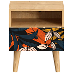 Прикроватная тумба с изображением на ящике Elise Nightstand варинант исполнения - 9 | Loft Concept в Воронеже