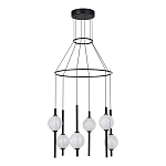 Люстра светодиодная с 6-ю сферическими стеклянными плафонами Splatter варинант исполнения - 3 | Loft Concept в Воронеже