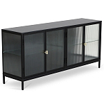 Сервант четырехдверный с рифленым стеклом The Keeper варинант исполнения - 1 | Loft Concept в Воронеже