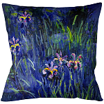 Подушка декоративная Ирисы Impressionism in Art варинант исполнения - 1 | Loft Concept в Воронеже