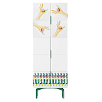 Тумба белая с рисунком Tall Forest Ok White варинант исполнения - 1 | Loft Concept в Воронеже