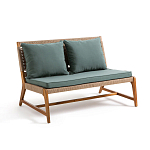 Садовый 2-х местный диван с каркасом из акации Green варинант исполнения - 1 | Loft Concept в Воронеже