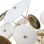 Люстра с белыми и золотистыми цветами Dahlia Flowers Lamp варинант исполнения - 7 | Loft Concept в Воронеже