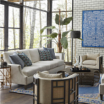 Приставной стол с металлическим золотым  основанием и чёрной столешницей Paradigm варинант исполнения - 2 | Loft Concept в Воронеже