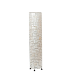 Торшер из перламутра на металлическом каркасе Indonesian Cylinder варинант исполнения - 4 | Loft Concept в Воронеже