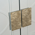 Шкаф бежевый двухдверный с полками и штангой Eccentricity варинант исполнения - 3 | Loft Concept в Воронеже