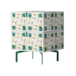 Тумба  с рисунком ShortT Pina Colada Green варинант исполнения - 3 | Loft Concept в Воронеже