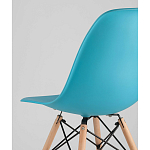 Пластиковый стул на ножках из массива бука Eames Torquoise варинант исполнения - 3 | Loft Concept в Воронеже