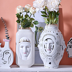 Ваза с золотисто-белыми фрагментами Faces of Imagination варинант исполнения - 3 | Loft Concept в Воронеже