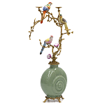 Фарфоровый подсвечник с бронзовым декором Eden Garden варинант исполнения - 2 | Loft Concept в Воронеже