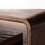 Кофейный стол из дерева с ящиком и нишей для хранения Coffee Walnut Table варинант исполнения - 6 | Loft Concept в Воронеже