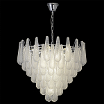Люстра с подвесками из рифленного стекла в форме капель Textured Glass Chandelier варинант исполнения - 5 | Loft Concept в Воронеже