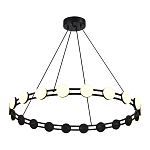 Люстра кольцевая с круглыми светодиодными источниками света Maxine Light варинант исполнения - 4 | Loft Concept в Воронеже