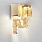 Бра волнистой формы из фактурного стекла Wave варинант исполнения - 6 | Loft Concept в Воронеже