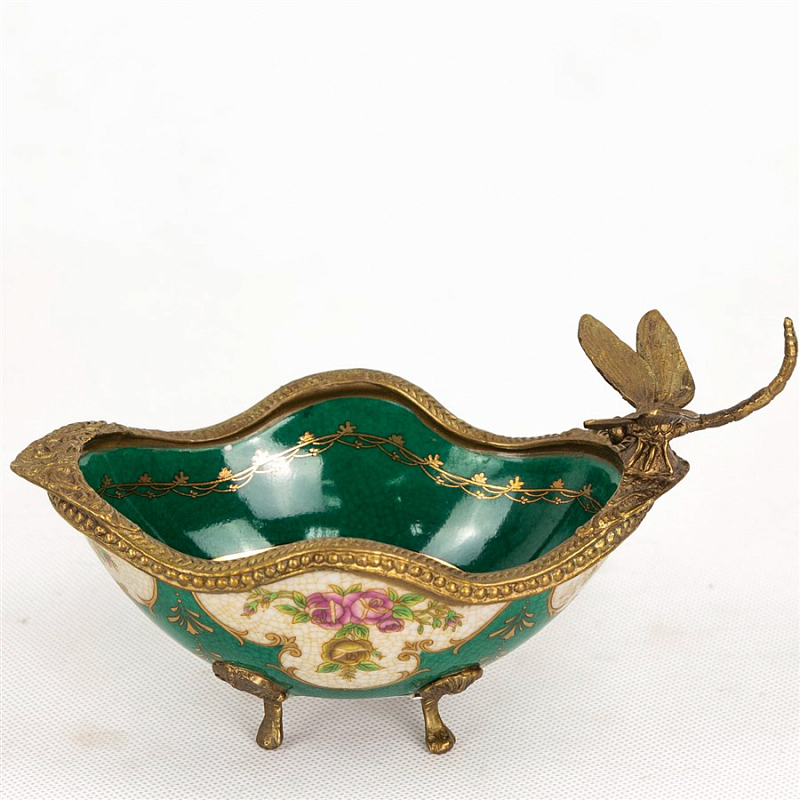 Чаша Dragonfly on Edge Emerald Изумрудный Бронза Чаша Dragonfly on Edge Emerald Изумрудный Бронза в Воронеже | Loft Concept