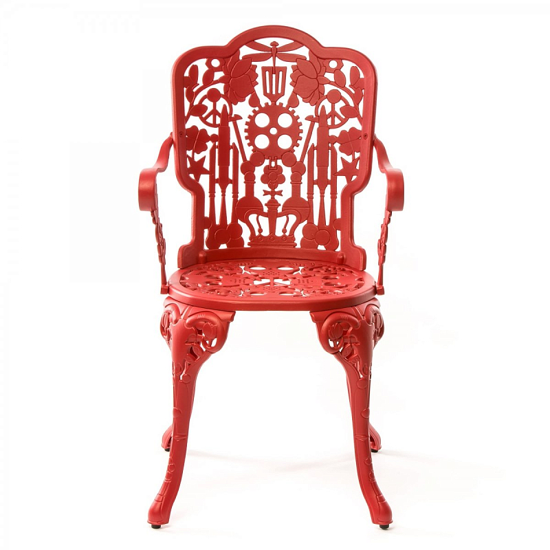 Стул Seletti Industry Collection ALUMINIUM ARMCHAIR – RED Красный Стул Seletti Industry Collection ALUMINIUM ARMCHAIR – RED Красный в Воронеже | Loft Concept