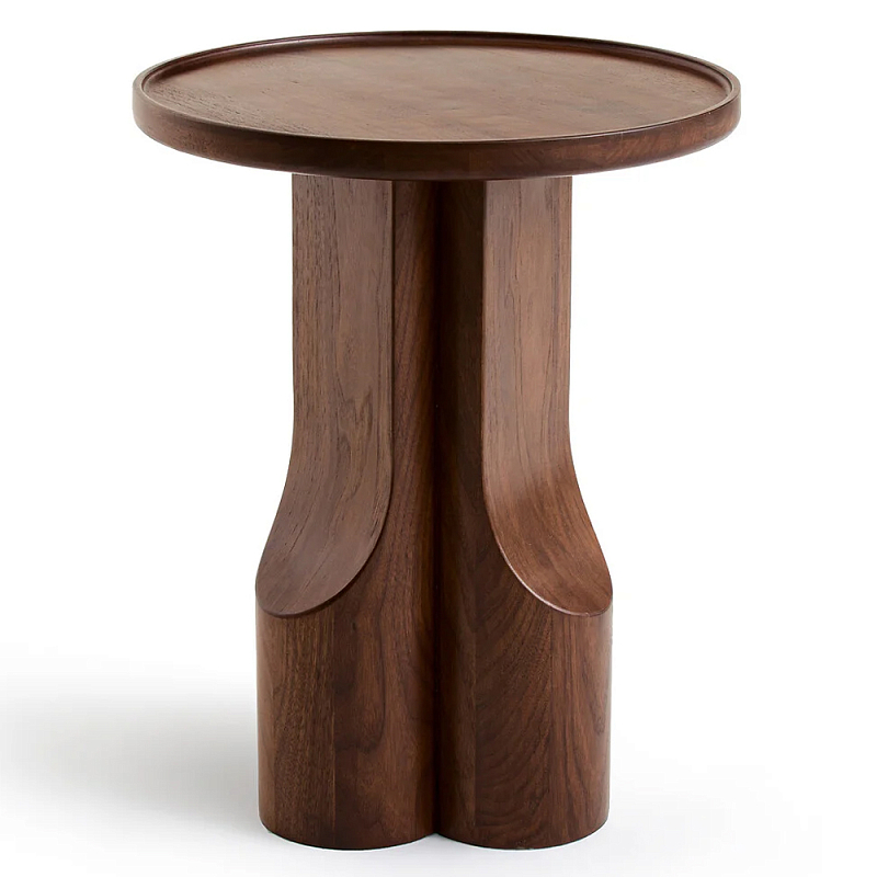 Приставной столик из массива дерева Walnut Triple Орех Приставной столик из массива дерева Walnut Triple Орех в Воронеже | Loft Concept