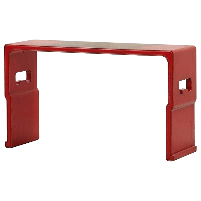 Деревянная консоль Porcher Red Concole Красный Коричневый Деревянная консоль Porcher Red Concole Красный Коричневый в Воронеже | Loft Concept