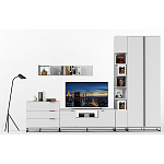 Полка навесная белая открытая Strict Lines  варинант исполнения - 6 | Loft Concept в Воронеже