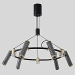 Люстра круглая с 9-ю цилиндрическими плафонами на магнитном креплении Bronze Concert варинант исполнения - 2 | Loft Concept в Воронеже