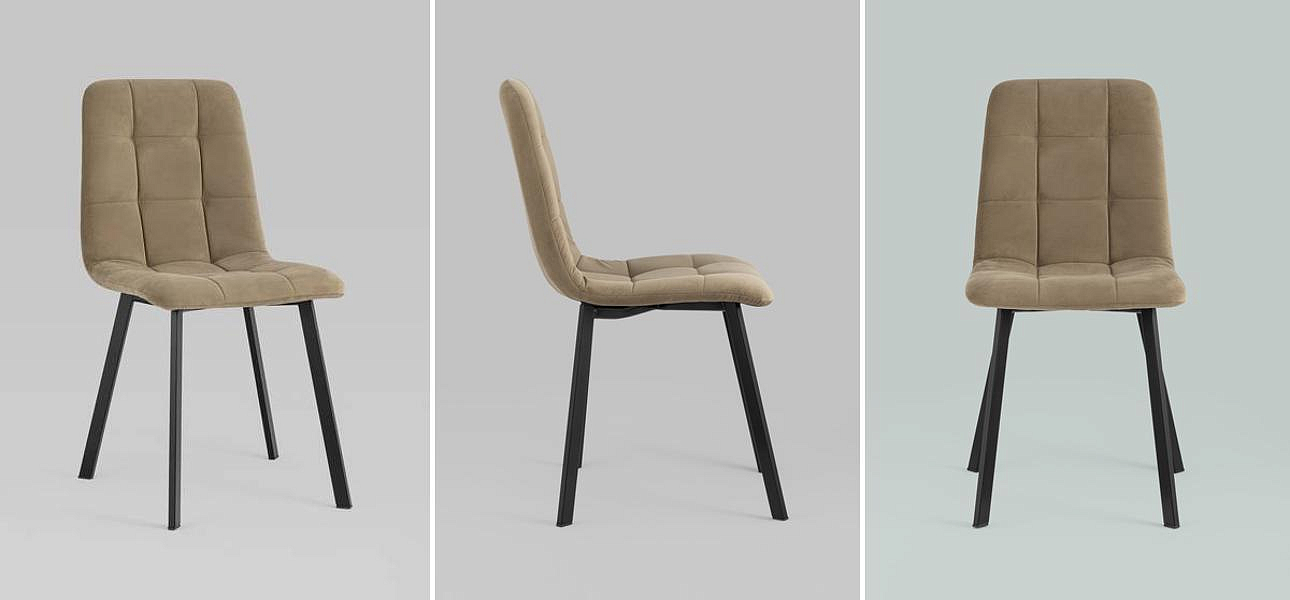 Стул NANCY S Chair Коричневый Велюр Стул NANCY S Chair Коричневый Велюр - Loft-Concept в Воронеже