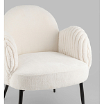 Полукресло Wave Stripes букле белый варинант исполнения - 2 | Loft Concept в Воронеже