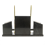 Настольный письменный набор из мрамора и змеевика с гербом России Marble Accessory варинант исполнения - 4 | Loft Concept в Воронеже