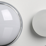 Бра овальной формы белого цвета с 2-мя лампами Lunar Pebbles варинант исполнения - 7 | Loft Concept в Воронеже