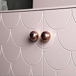 Дизайнерский комод розовый с фактурным фасадом Tiles варинант исполнения - 2 | Loft Concept в Воронеже