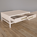 Кофейный стол Primo с двумя ящиками Светлый дуб варинант исполнения - 8 | Loft Concept в Воронеже