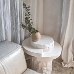 Дизайнерский журнальный стол цилиндрической формы фактурный Mylepen варинант исполнения - 3 | Loft Concept в Воронеже